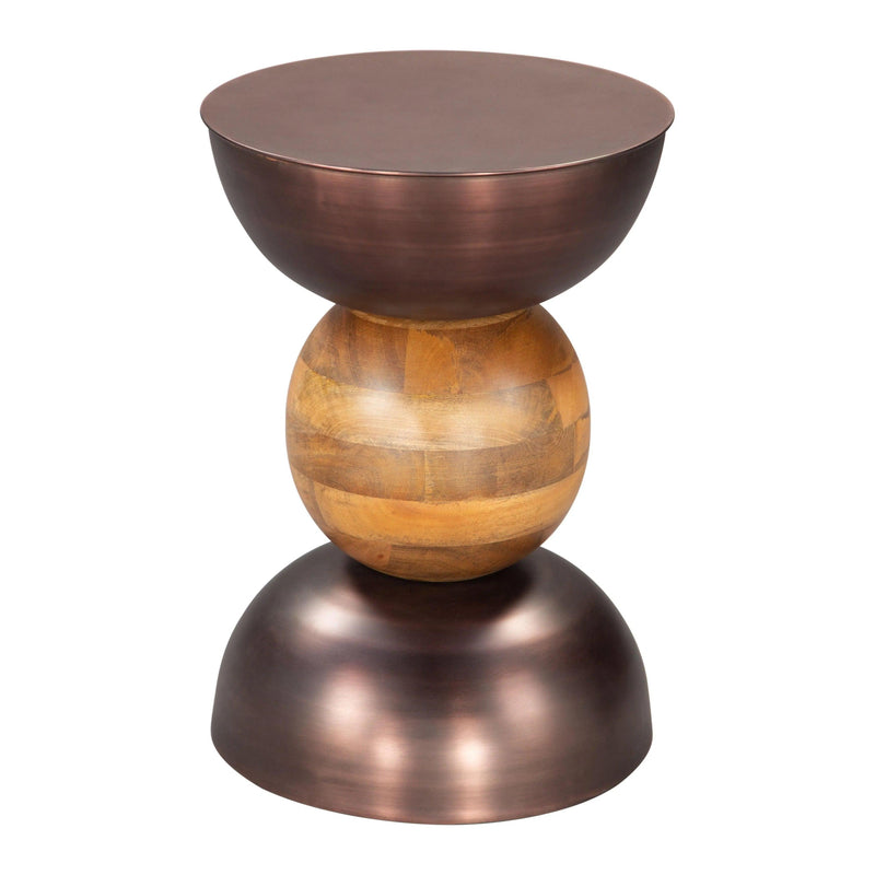 Tripoli Side Table Bronze Side Tables LOOMLAN By Zuo Modern