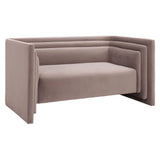 Trippel Wood Taupe Loveseat Sofas & Loveseats LOOMLAN By Zuo Modern