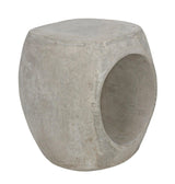 Trou Fiber Cement Geometric Side Table Side Tables LOOMLAN By Noir