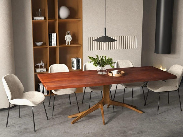 Trunk Wood Rectangular Dining Table Dining Tables LOOMLAN By Urbia
