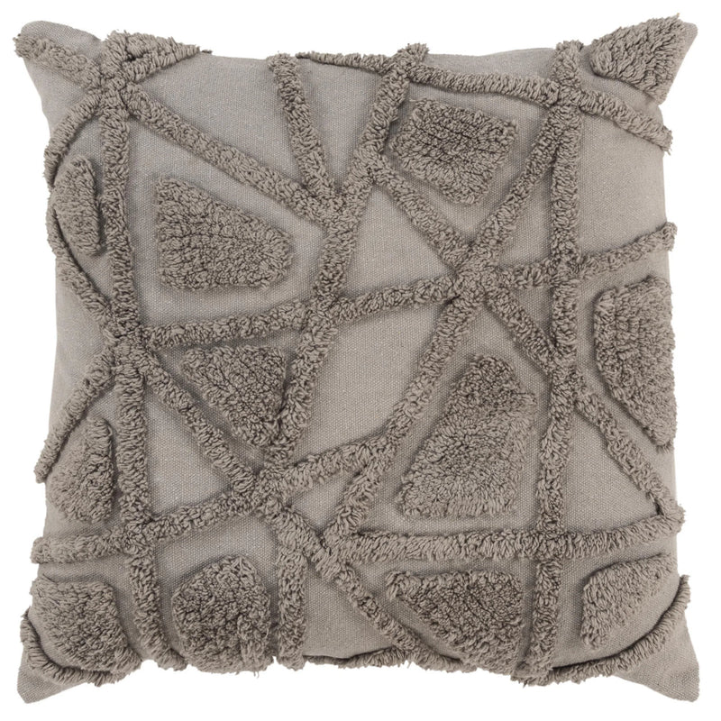 Tufted Sage Decorative Throw Pillow With Down Insert Throw Pillows LOOMLAN By LOOMLAN