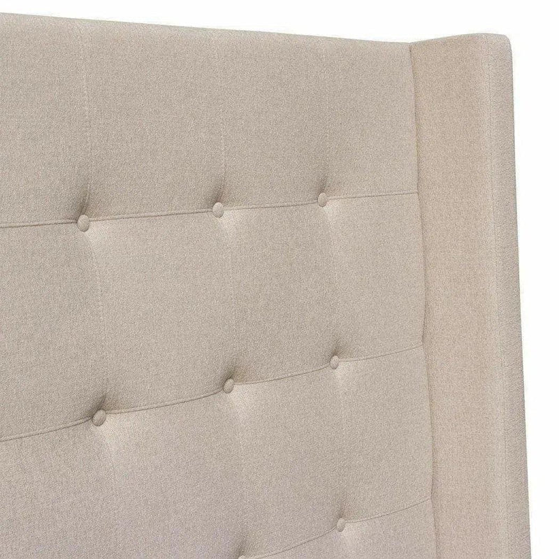 Tufted Wingback Low Profile Bed Frame Beds LOOMLAN By Diamond Sofa