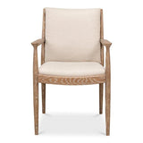 Tugen Cream Dining Armchair Club Chairs LOOMLAN By Sarreid