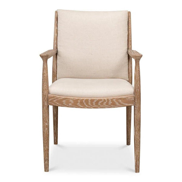 Tugen Cream Dining Armchair Club Chairs LOOMLAN By Sarreid