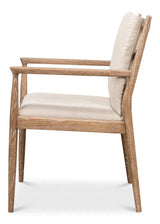 Tugen Cream Dining Armchair Club Chairs LOOMLAN By Sarreid