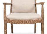 Tugen Cream Dining Armchair Club Chairs LOOMLAN By Sarreid