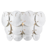 Tulum White Wall Sconce Wall Sconces LOOMLAN By Currey & Co