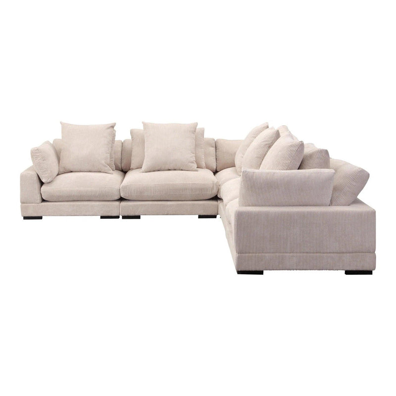 Tumble L-Shaped Polyester Upholstered Modular Sectional Modular Sofas LOOMLAN By Moe's Home