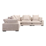 Tumble L-Shaped Polyester Upholstered Modular Sectional Modular Sofas LOOMLAN By Moe's Home