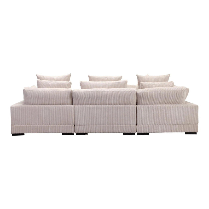 Tumble L-Shaped Polyester Upholstered Modular Sectional Modular Sofas LOOMLAN By Moe's Home