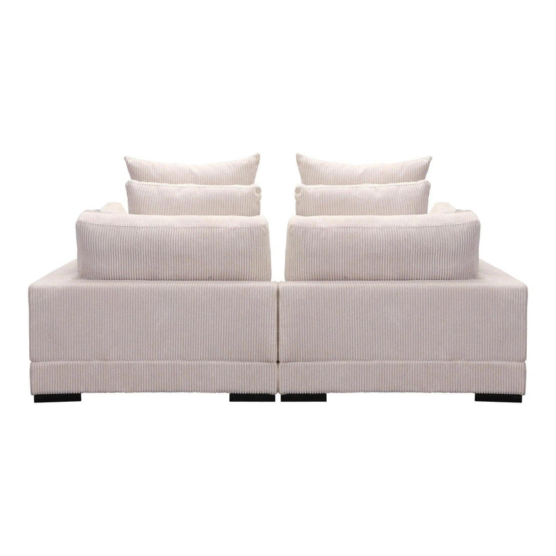 Tumble Nook Polyester Upholstered Cappuccino Modular Sectional Modular Sofas LOOMLAN By Moe's Home