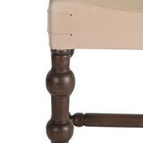 Tunisia Barstool Smoke Leather Upholstered Bar Stools LOOMLAN By Peninsula Home