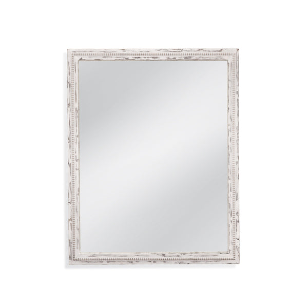 Tuolumene MDF White Vertical Wall Mirror Wall Mirrors LOOMLAN By Bassett Mirror