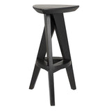 Twist Wood Black Counter Stool Counter Stools LOOMLAN By Noir