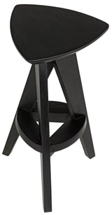 Twist Wood Black Counter Stool Counter Stools LOOMLAN By Noir