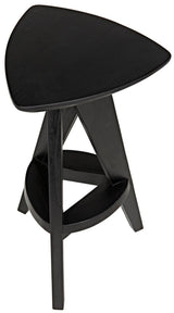 Twist Wood Black Counter Stool Counter Stools LOOMLAN By Noir