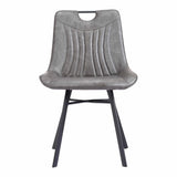 Tyler Dining Chair (Set of 2) Vintage Gray Dining Chairs LOOMLAN By Zuo Modern