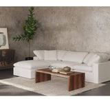 Tyrell Scandinavian Live Edge Coffee Table Natural Brown Coffee Tables LOOMLAN By Moe's Home