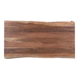 Tyrell Scandinavian Live Edge Coffee Table Natural Brown Coffee Tables LOOMLAN By Moe's Home