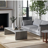 Tyrell Scandinavian Live Edge Grey Coffee Table Coffee Tables LOOMLAN By Moe's Home