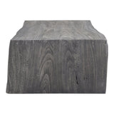 Tyrell Scandinavian Live Edge Grey Coffee Table Coffee Tables LOOMLAN By Moe's Home