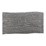 Tyrell Scandinavian Live Edge Grey Coffee Table Coffee Tables LOOMLAN By Moe's Home