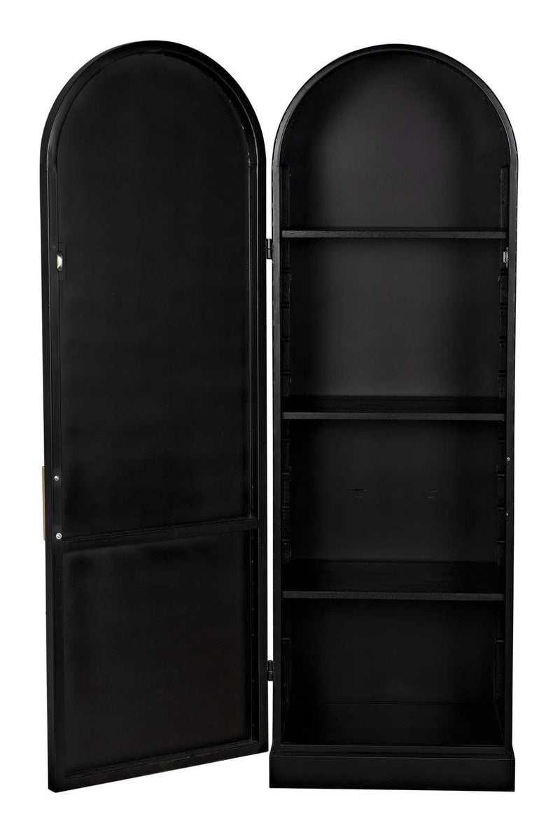 Tyrol Hutch Armoire, Right Bookcases LOOMLAN By Noir