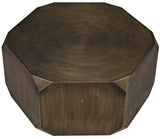 Tytus Steel Geometric Coffee Table With Aged Brass Finish Coffee Tables LOOMLAN By Noir