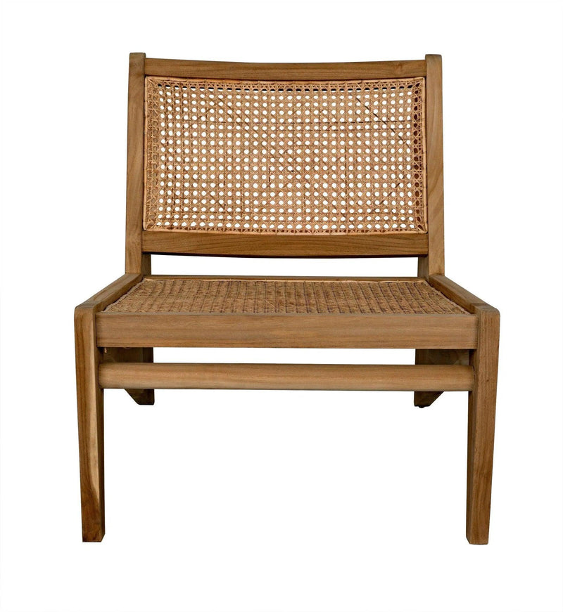 Udine Chair With Caning, Teak Club Chairs LOOMLAN By Noir