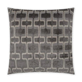 Uffizzi Carbon Geometric Grey Large Throw Pillow With Insert Throw Pillows LOOMLAN By D.V. Kap