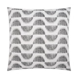 Ullman Domino Geometric Black Large Throw Pillow With Insert Throw Pillows LOOMLAN By D.V. Kap