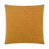 Unchained Mustard Yellow Throw Pillow With Insert Throw Pillows LOOMLAN By D.V. Kap