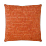 Unchained Tangerine Red Throw Pillow With Insert Throw Pillows LOOMLAN By D.V. Kap