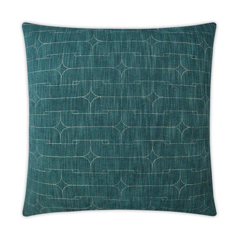 Unchained Teal Throw Pillow With Insert Throw Pillows LOOMLAN By D.V. Kap