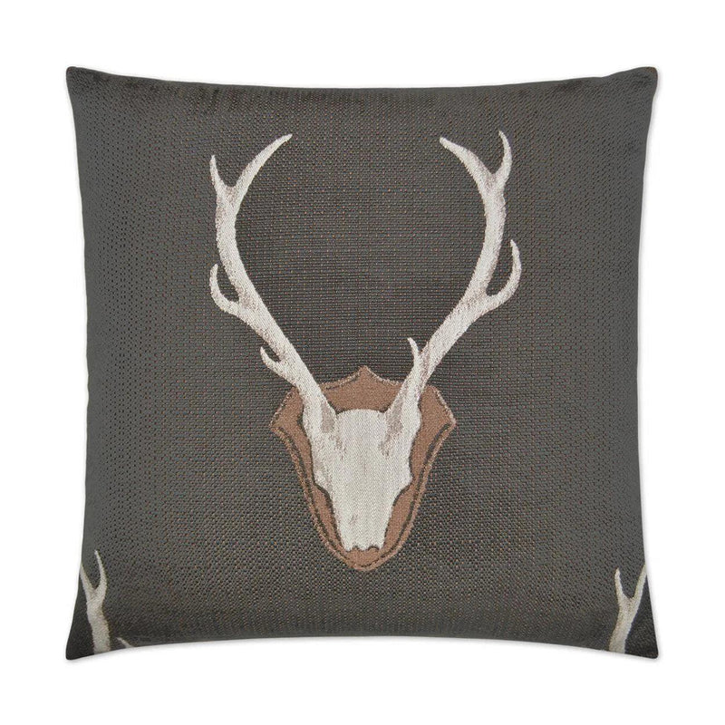 Uncle Buck Grey Large Throw Pillow With Insert Throw Pillows LOOMLAN By D.V. Kap