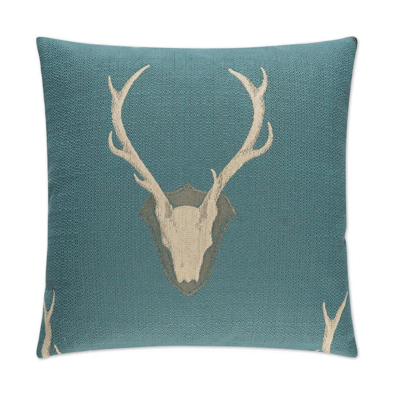 Uncle Buck Teal Throw Pillow With Insert Throw Pillows LOOMLAN By D.V. Kap