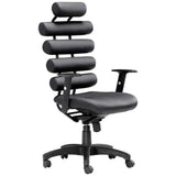 Unico Office Chair Black Office Chairs LOOMLAN By Zuo Modern