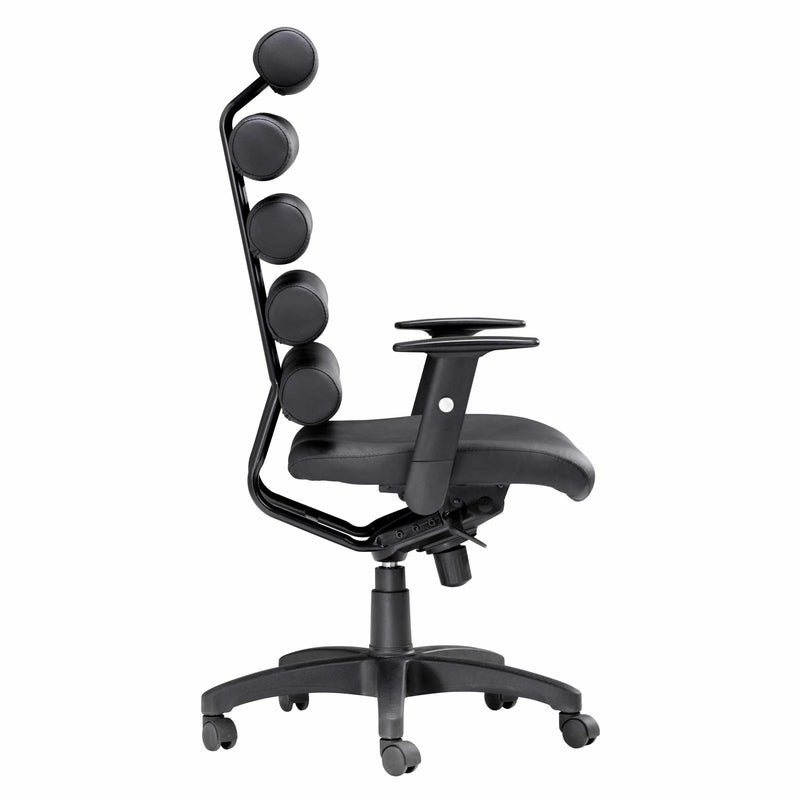 Unico Office Chair Black Office Chairs LOOMLAN By Zuo Modern