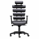 Unico Office Chair Black Office Chairs LOOMLAN By Zuo Modern