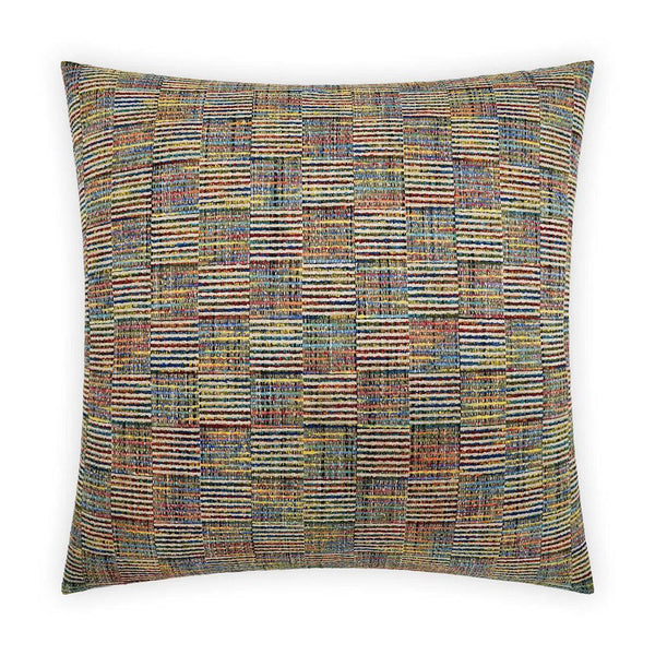 Up Cycle Multi Color Throw Pillow With Insert Throw Pillows LOOMLAN By D.V. Kap