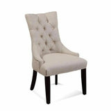 Upholstered Full Back Tufted Dining Armless Side Chair Dining Chairs LOOMLAN By Bassett Mirror