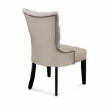 Upholstered Full Back Tufted Dining Armless Side Chair Dining Chairs LOOMLAN By Bassett Mirror