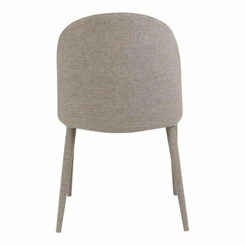 Upholstered Legs Burton Dining Chair Grey Fabric Set of 2 Dining Chairs LOOMLAN By Moe's Home