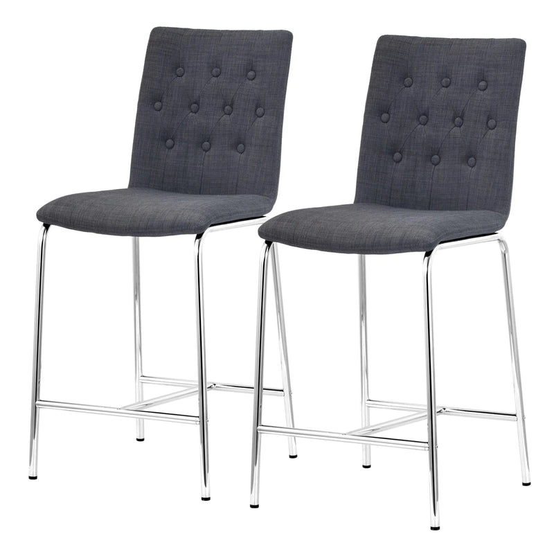 Uppsala Counter Chair (Set of 2) Graphite Counter Stools LOOMLAN By Zuo Modern