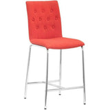 Uppsala Counter Chair (Set of 2) Tangerine Counter Stools LOOMLAN By Zuo Modern