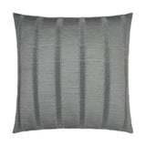 Upstate Silver Textured Grey Silver Large Throw Pillow With Insert Throw Pillows LOOMLAN By D.V. Kap