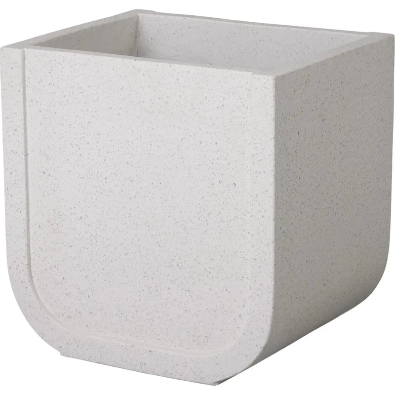 Uri Square Terrazzo Planter Outdoor Planters LOOMLAN By Emissary