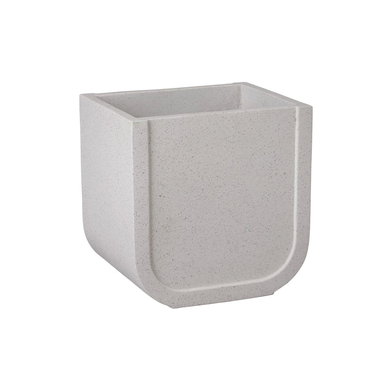 Uri Square Terrazzo Planter Outdoor Planters LOOMLAN By Emissary