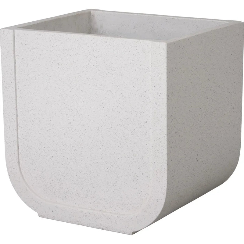 Uri Square Terrazzo Planter Outdoor Planters LOOMLAN By Emissary