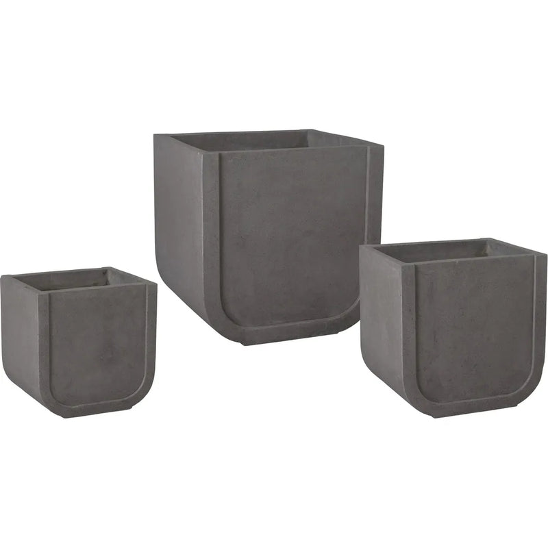 Uri Square Terrazzo Planter Outdoor Planters LOOMLAN By Emissary